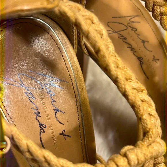 BADGLEY MISCHKA Macrame Designed Heels